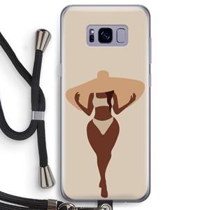CaseCompany Let's get salty: Samsung Galaxy S8 Transparant Hoesje met koord