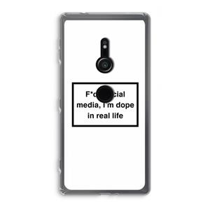 CaseCompany I'm dope: Sony Xperia XZ2 Transparant Hoesje