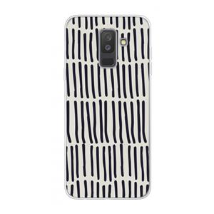 CaseCompany Moroccan stripes: Samsung Galaxy A6 Plus (2018) Transparant Hoesje