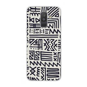 CaseCompany Marrakech print: Samsung Galaxy A6 Plus (2018) Transparant Hoesje