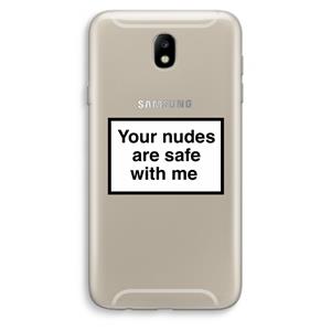 CaseCompany Safe with me: Samsung Galaxy J7 (2017) Transparant Hoesje