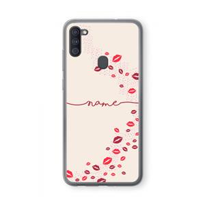 CaseCompany Kusjes: Samsung Galaxy A11 Transparant Hoesje
