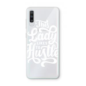 CaseCompany Hustle Lady: Samsung Galaxy A70 Transparant Hoesje
