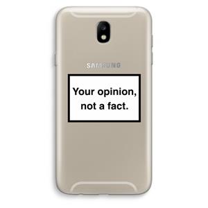 CaseCompany Your opinion: Samsung Galaxy J7 (2017) Transparant Hoesje