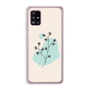 CaseCompany Love your petals: Samsung Galaxy A51 5G Transparant Hoesje
