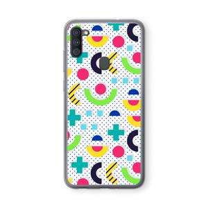 CaseCompany 8-bit N°1: Samsung Galaxy A11 Transparant Hoesje