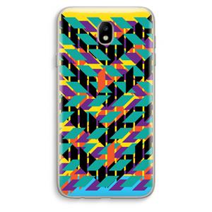 CaseCompany Skew Bee 1: Samsung Galaxy J7 (2017) Transparant Hoesje