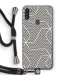 CaseCompany Magic pattern: Samsung Galaxy A11 Transparant Hoesje met koord