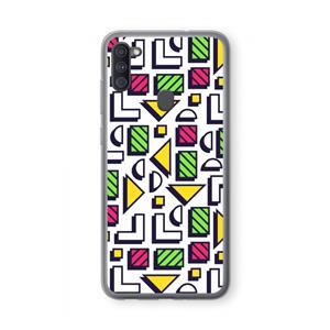 CaseCompany 8-bit N°4: Samsung Galaxy A11 Transparant Hoesje