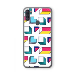 CaseCompany 8-bit N°7: Samsung Galaxy A11 Transparant Hoesje