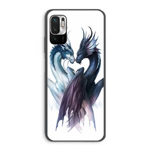 CaseCompany Yin Yang Dragons: Xiaomi Redmi Note 10 5G Transparant Hoesje