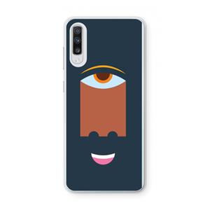 CaseCompany Mono M: Samsung Galaxy A70 Transparant Hoesje