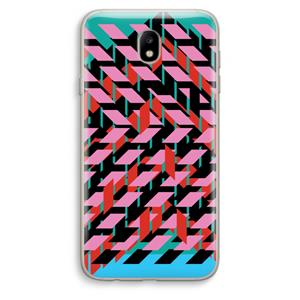 CaseCompany Skew Blush 2: Samsung Galaxy J7 (2017) Transparant Hoesje