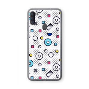 CaseCompany 8-bit N°9: Samsung Galaxy A11 Transparant Hoesje