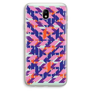 CaseCompany Skew Blush 3: Samsung Galaxy J7 (2017) Transparant Hoesje