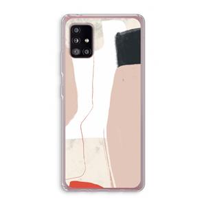 CaseCompany Lava: Samsung Galaxy A51 5G Transparant Hoesje