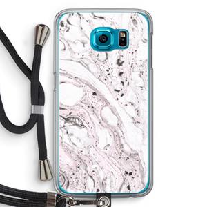 CaseCompany Mengelmoes: Samsung Galaxy S6 Transparant Hoesje met koord