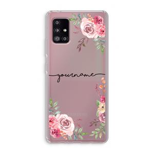 CaseCompany Rozen: Samsung Galaxy A51 5G Transparant Hoesje