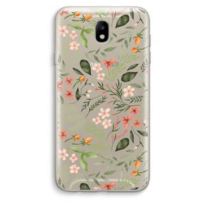 CaseCompany Sweet little flowers: Samsung Galaxy J7 (2017) Transparant Hoesje