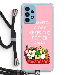 CaseCompany Bento a day: Samsung Galaxy A52 Transparant Hoesje met koord
