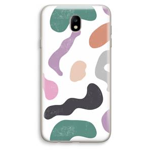 CaseCompany Memphis Shapes: Samsung Galaxy J7 (2017) Transparant Hoesje