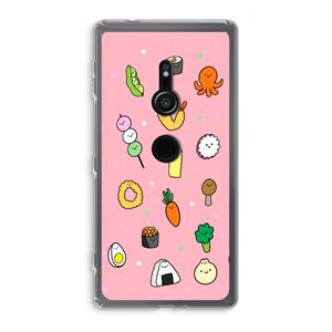 CaseCompany Happy bento friends: Sony Xperia XZ2 Transparant Hoesje