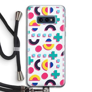 CaseCompany 8-bit N°2: Samsung Galaxy S10e Transparant Hoesje met koord