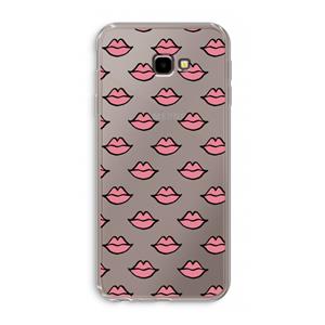 CaseCompany Lipjes: Samsung Galaxy J4 Plus Transparant Hoesje