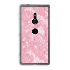 CaseCompany Abstract Painting Pink: Sony Xperia XZ2 Transparant Hoesje