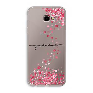 CaseCompany Hartjes en kusjes: Samsung Galaxy J4 Plus Transparant Hoesje