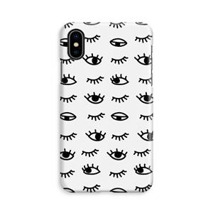 CaseCompany Eye pattern #2: iPhone X Volledig Geprint Hoesje