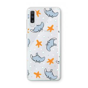 CaseCompany Manta: Samsung Galaxy A70 Transparant Hoesje