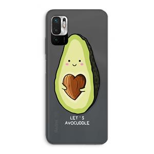 CaseCompany Avocuddle: Xiaomi Redmi Note 10 5G Transparant Hoesje