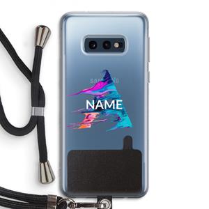 CaseCompany Abstract Spectrum: Samsung Galaxy S10e Transparant Hoesje met koord