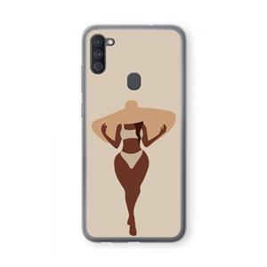 CaseCompany Let's get salty: Samsung Galaxy A11 Transparant Hoesje