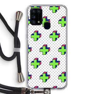 CaseCompany 8-bit N°10: Samsung Galaxy M31 Transparant Hoesje met koord