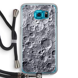 CaseCompany Maanlandschap: Samsung Galaxy S6 Transparant Hoesje met koord