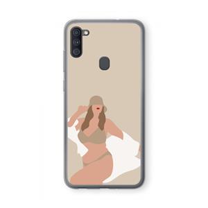 CaseCompany One of a kind: Samsung Galaxy A11 Transparant Hoesje