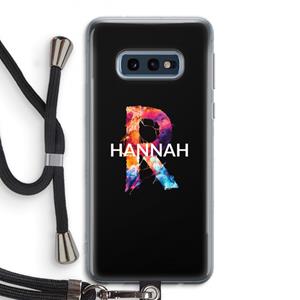 CaseCompany Abstract Spectrum: Samsung Galaxy S10e Transparant Hoesje met koord
