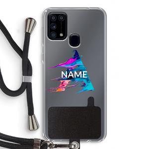 CaseCompany Abstract Spectrum: Samsung Galaxy M31 Transparant Hoesje met koord