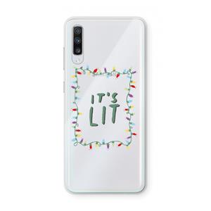 CaseCompany It's Lit: Samsung Galaxy A70 Transparant Hoesje