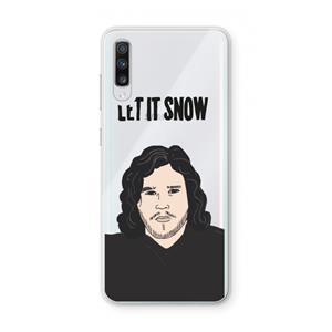 CaseCompany Let It Snow: Samsung Galaxy A70 Transparant Hoesje