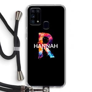 CaseCompany Abstract Spectrum: Samsung Galaxy M31 Transparant Hoesje met koord