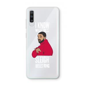 CaseCompany Sleigh Bells Ring: Samsung Galaxy A70 Transparant Hoesje