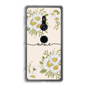 CaseCompany Daisies: Sony Xperia XZ2 Transparant Hoesje