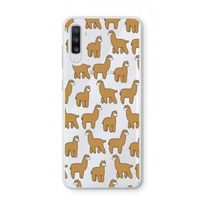 CaseCompany Alpacas: Samsung Galaxy A70 Transparant Hoesje