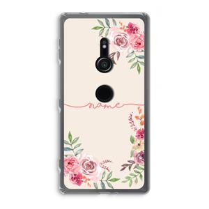 CaseCompany Rozen: Sony Xperia XZ2 Transparant Hoesje