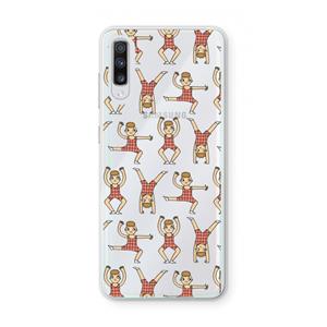 CaseCompany Gymboys: Samsung Galaxy A70 Transparant Hoesje