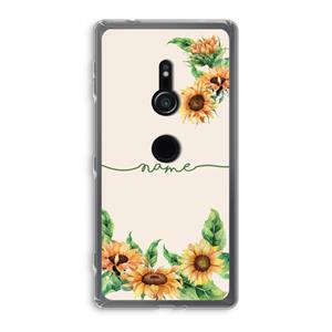 CaseCompany Zonnebloemen: Sony Xperia XZ2 Transparant Hoesje
