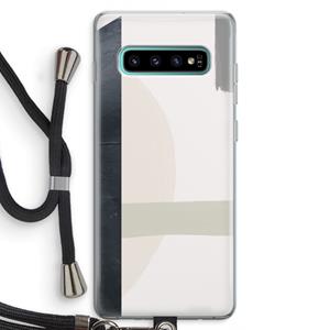 CaseCompany Baca: Samsung Galaxy S10 Plus Transparant Hoesje met koord